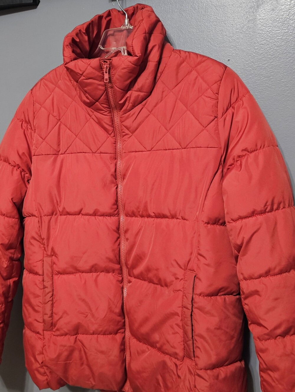 Old Navy red quilted puffer